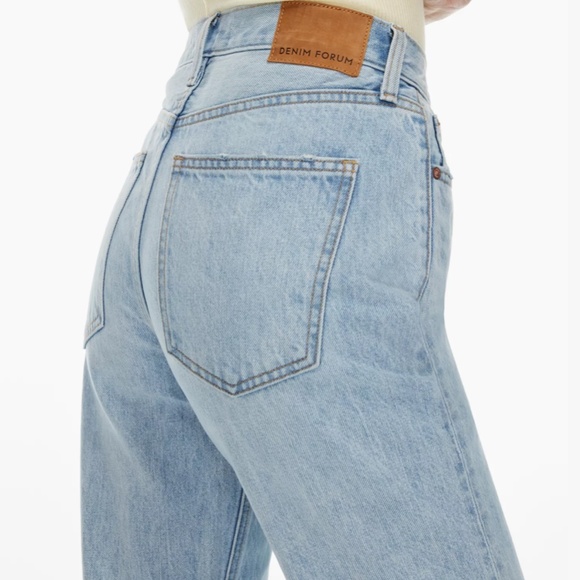 Denim Forum The Marianne Mid Rise Loose Flare 32 L, Size 25 - Picture 5 of 6